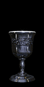 animated gif of a glowing orb dipping in and out of a silver cup